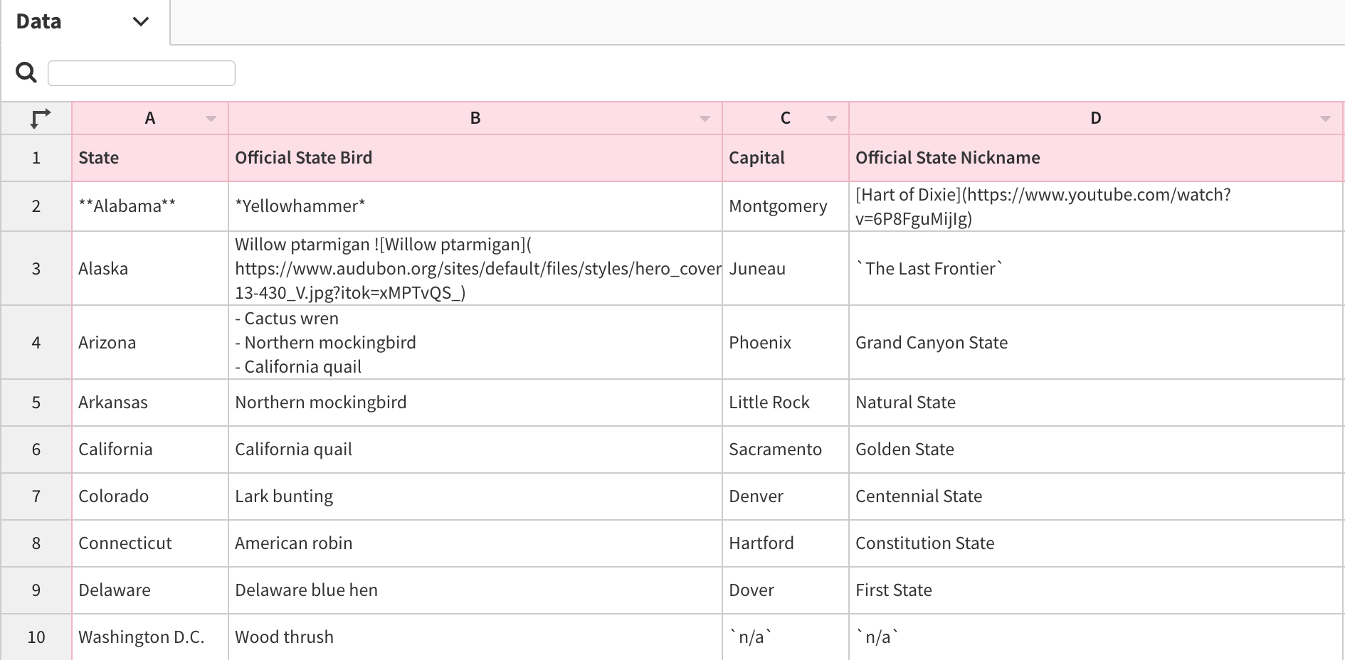 How to format text in the Table template – Flourish